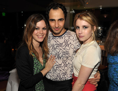 Emma Roberts, Rachel Bilson and Zac Posen