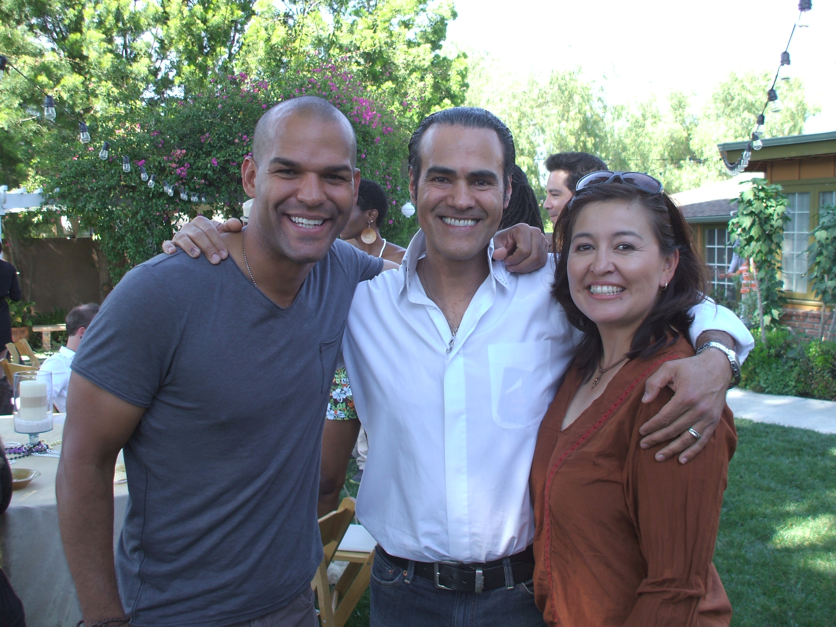 Amaury Nolasco, Ali Saam, and Monica Garcia