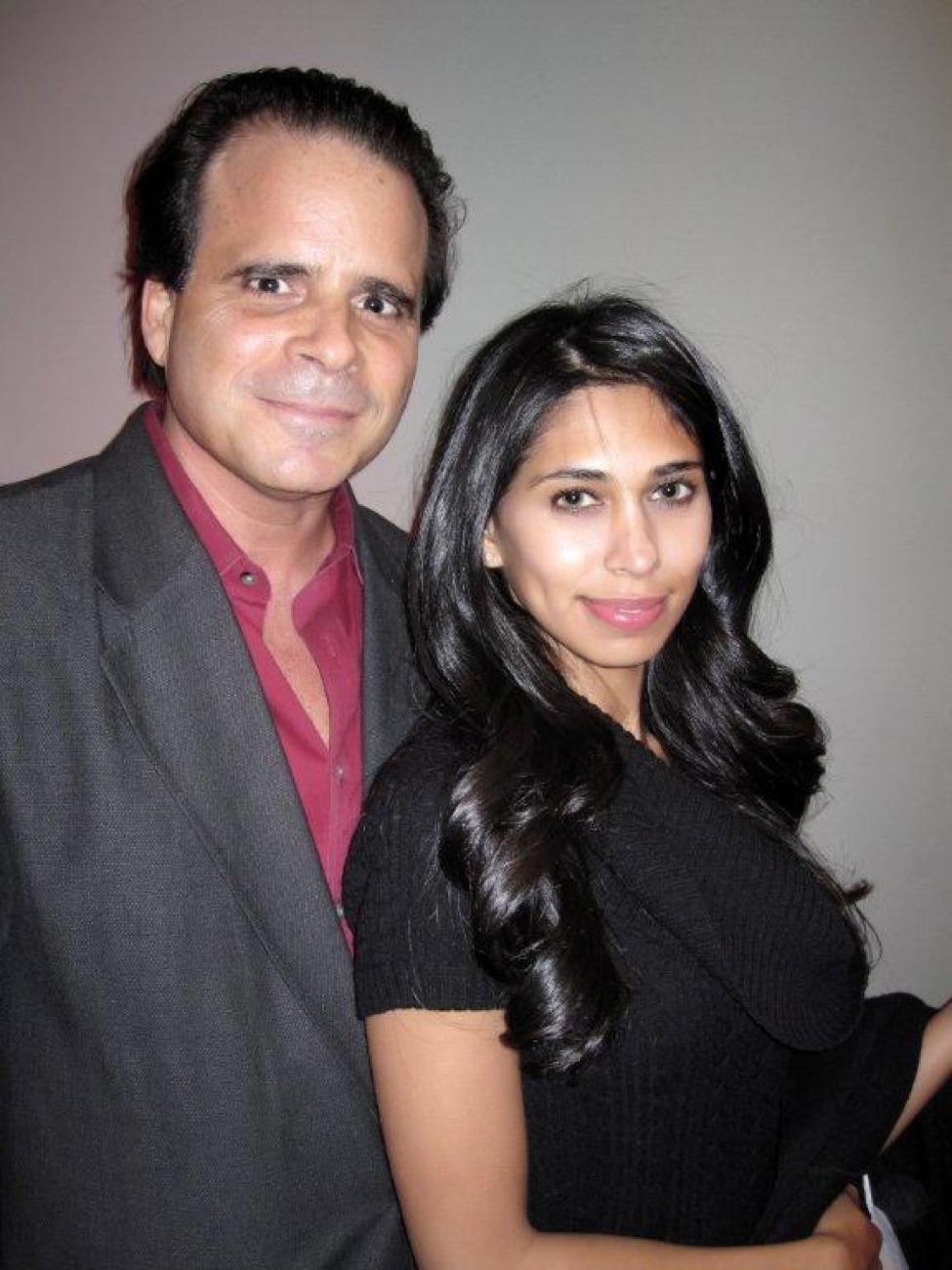 Peter Ziebert with actress Fagun Thakrar