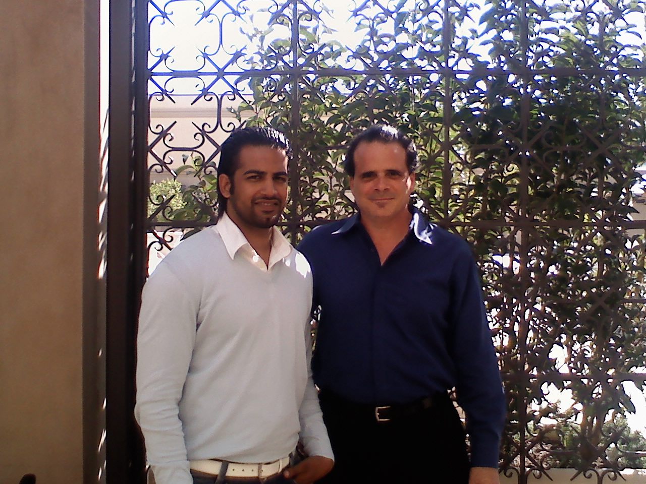 Peter Ziebert with Bollywood actor and client Upen Patel