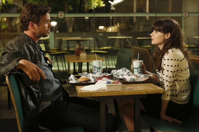 Still of Zooey Deschanel and David Walton in New Girl (2011)