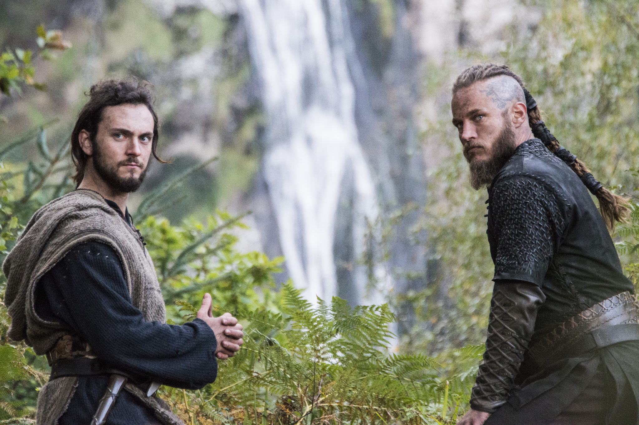 Still of Travis Fimmel and George Blagden in Vikings (2013)