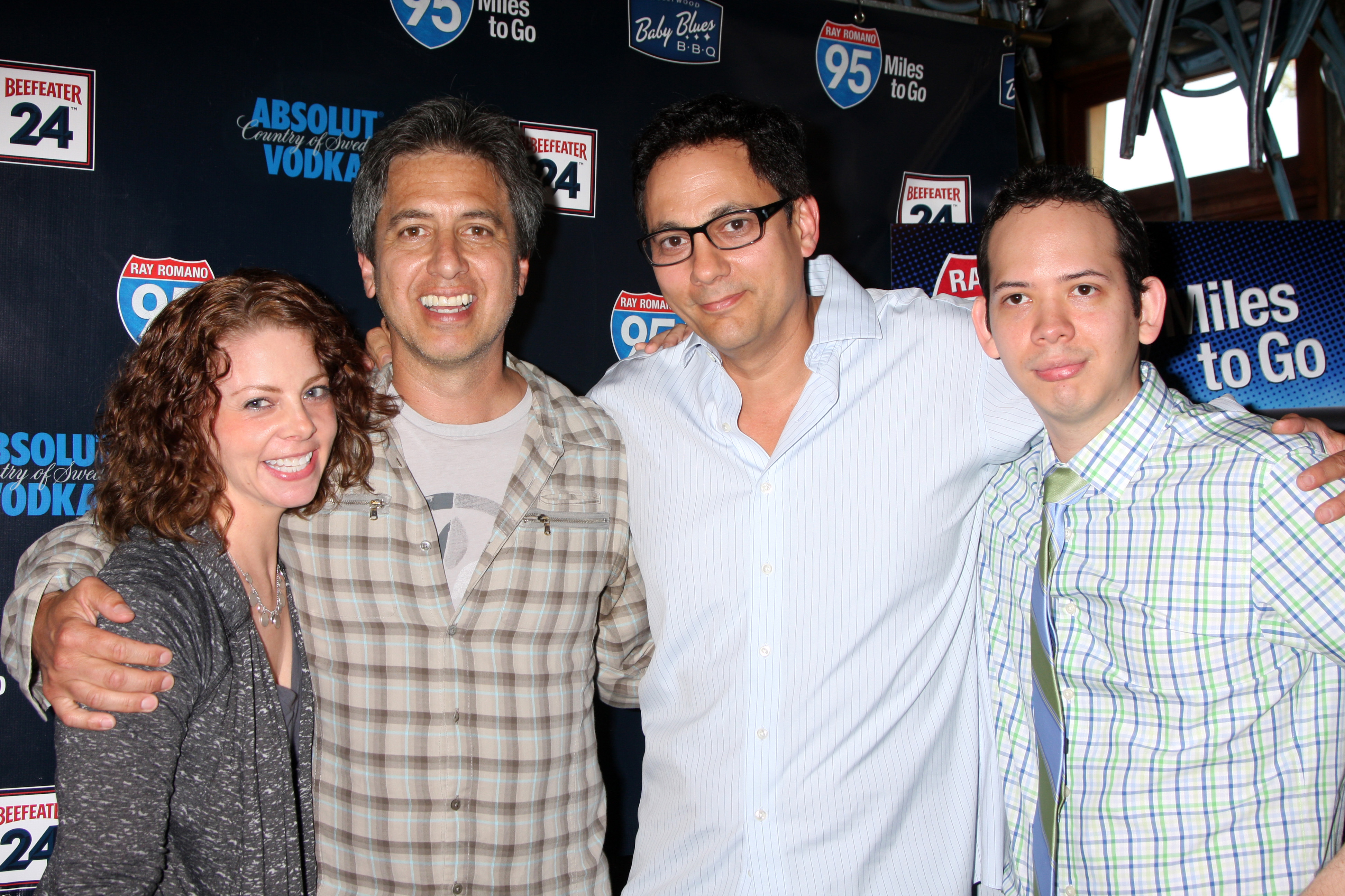 Liesel Kopp, Ray Romano, Tom Caltabiano, Roger Lay, Jr. at DVD release event for 95 Miles to Go.