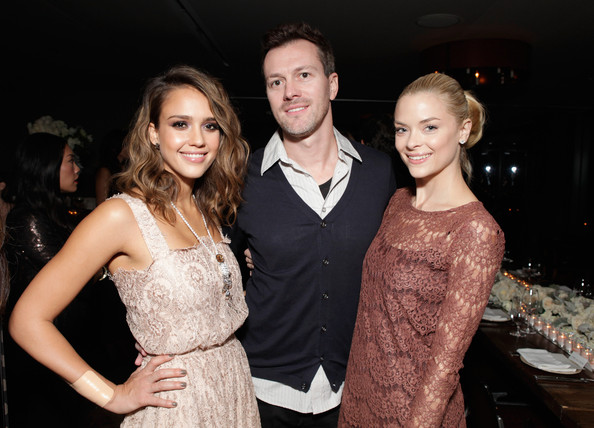 Jessica Alba, Kyle Newman and Jaime King attend the Swarovski Elements Holiday Dinner for Baby2Baby