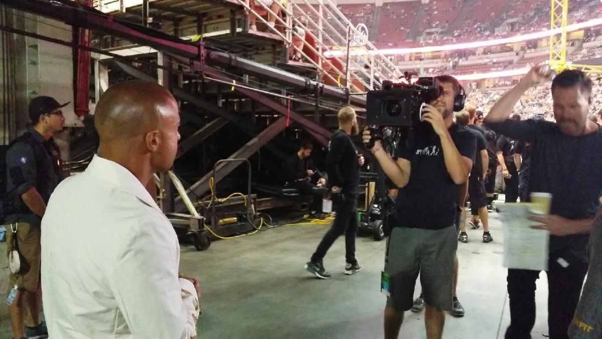 TV/Film Choreographer Chuck Maldonado filming an episode of MTV Reality show 