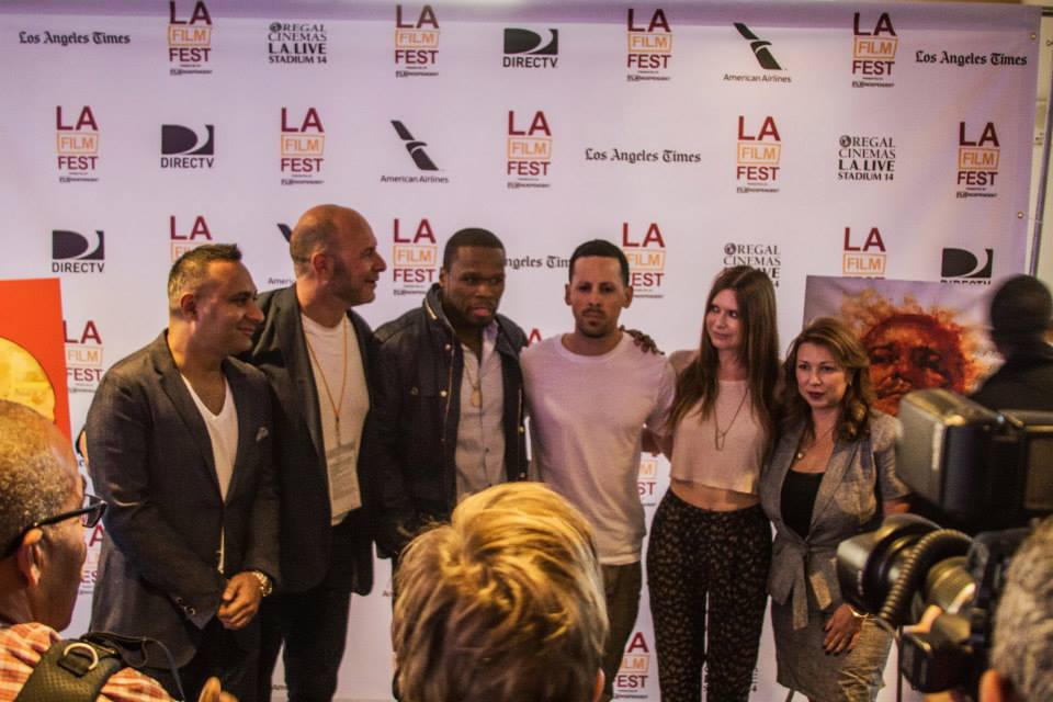 Tapia LA Film Fest Premiere. Eddie Alcazar, 50 Cent, Russel Peters, Lou Dibella