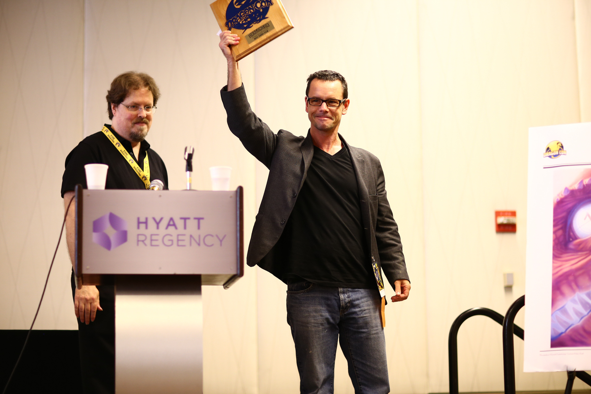 DRAGON*CON 2014 Atlanta - Grand Prize - Best in Show - Best Short Film - CURIO SHOP. Robert Scott Crane accepting.