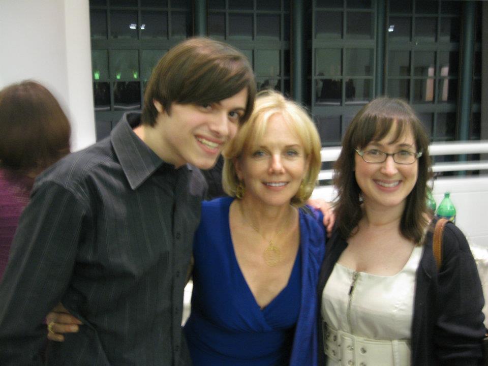 Nathan Norton, Linda Purl, Lisa Blumenthal. Backstage at 