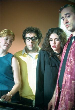 (L-R) Leigh Hill, Jim Issa, Melissa Ponzio, and Kenny Alfonso in the Multi-award winning short film, 