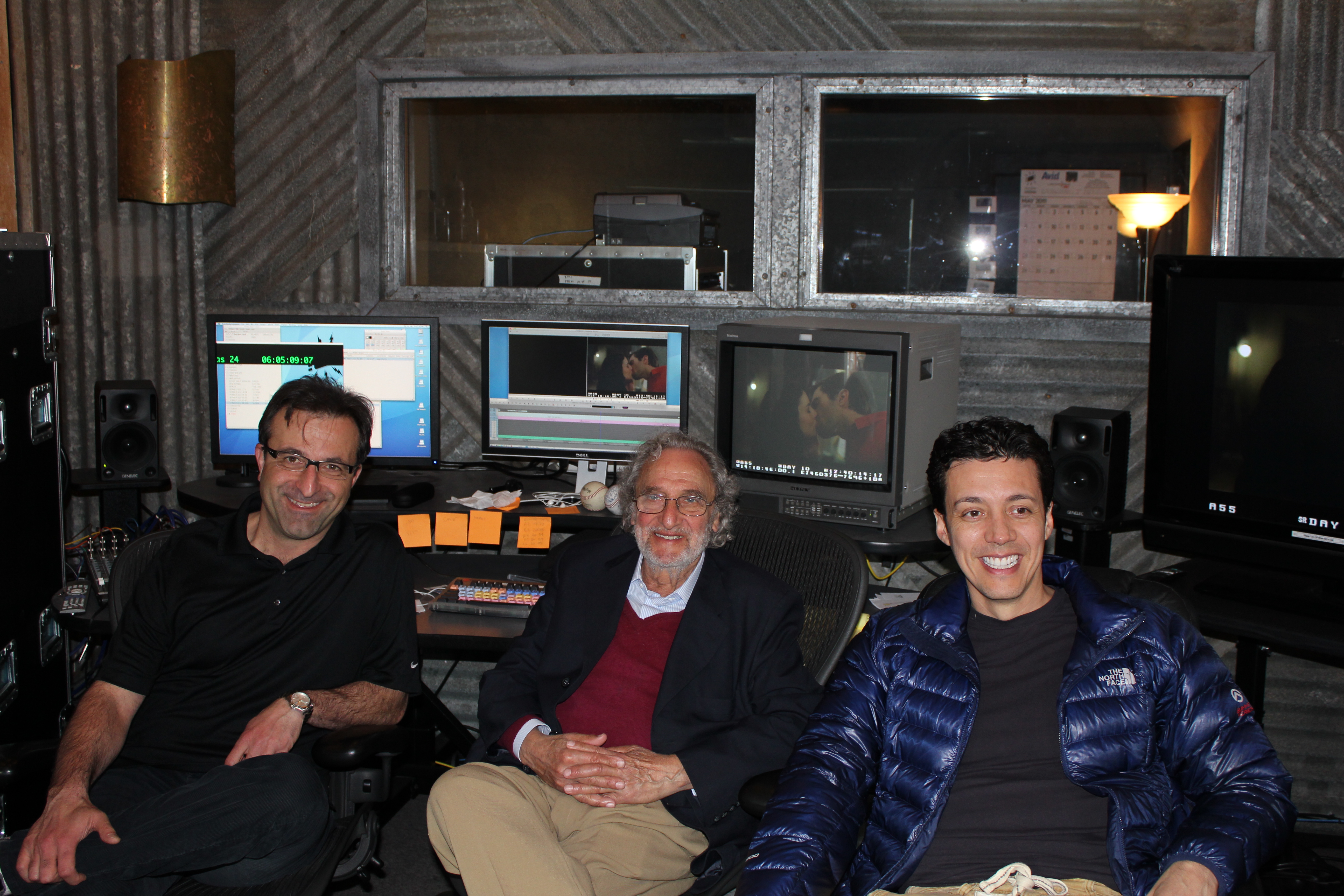 Louis Cioffi, Luis Bacalov and Pepe Bojorquez at EPS editing Hidden Moon