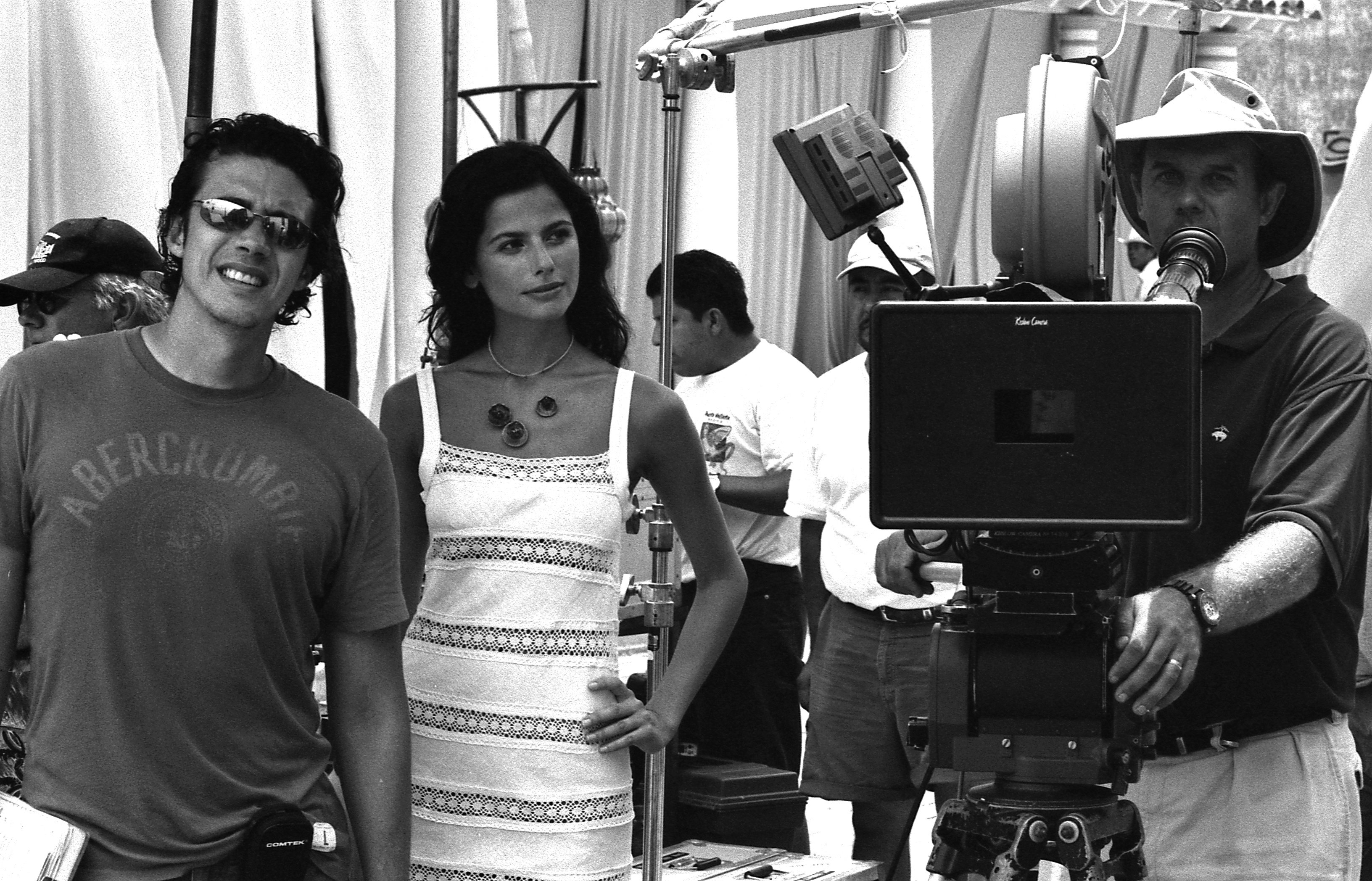 Director Jose Bojorquez, actress Sendi Bar and director of photography Christopher Chomyn on the set of SEA OF DREAMS.