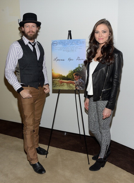 Directo Geoff Marslett and Trieste Kelly Dunn attend the Loves Her Gun screening at The Core Club in NYC