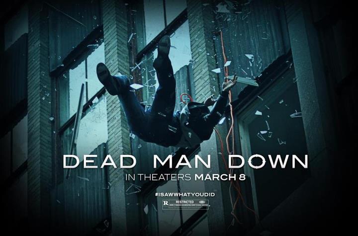 A stunt I performed for the movie Dead Man Down made it onto the poster.