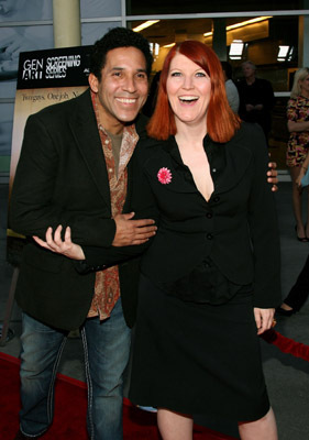 Kate Flannery and Oscar Nuñez at event of The Promotion (2008)