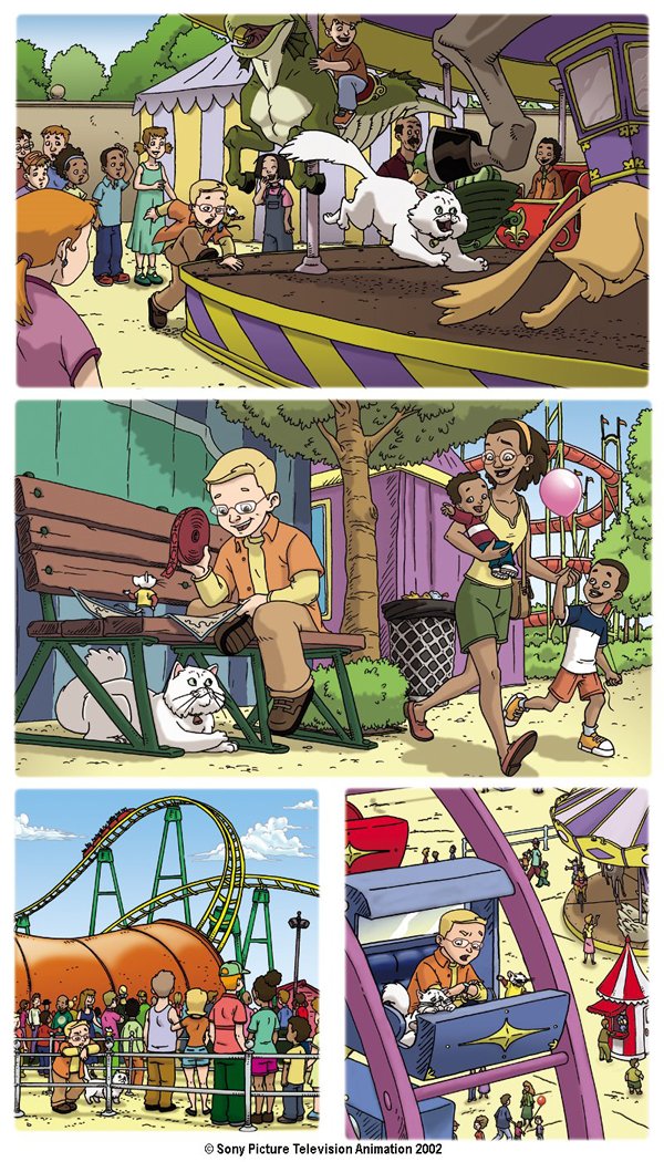 While I was working for Sony Pictures Entertainment, Jose Lopez and I were working on a animated adaption of the Stuart little movies for HBO Kids. We also did a couple of kids books each based on our animation work. Here are a couple of images from my first childrens books 