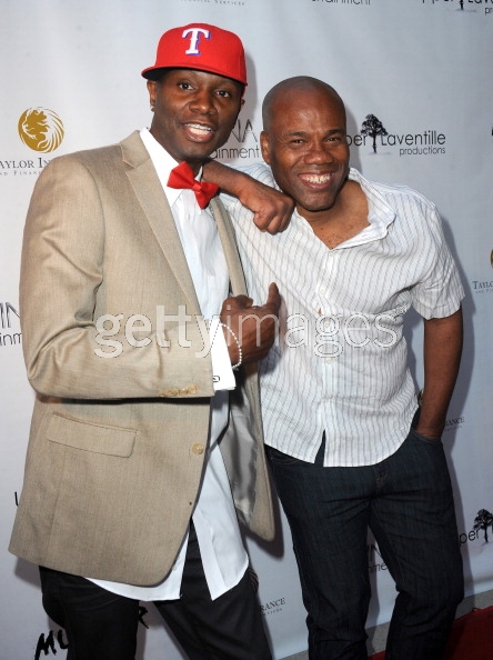 Writer/Producer Sheldon F Robins & Director Michael Phillip Edwards arrive for the Premiere Of Upper Laventille's' Murder 101' held at Raleigh Studios' Chaplin Theater on June 12, LOS ANGELES,