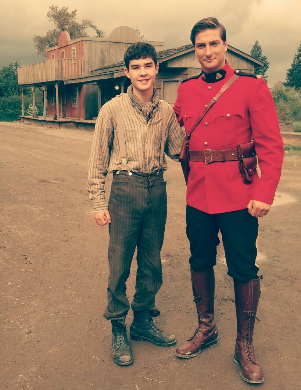 With Daniel Lissing on 'When Calls The Heart', Tv Series(2014)
