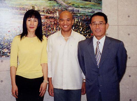 Ms. Sato, John Butiu, and Mr. Murakami