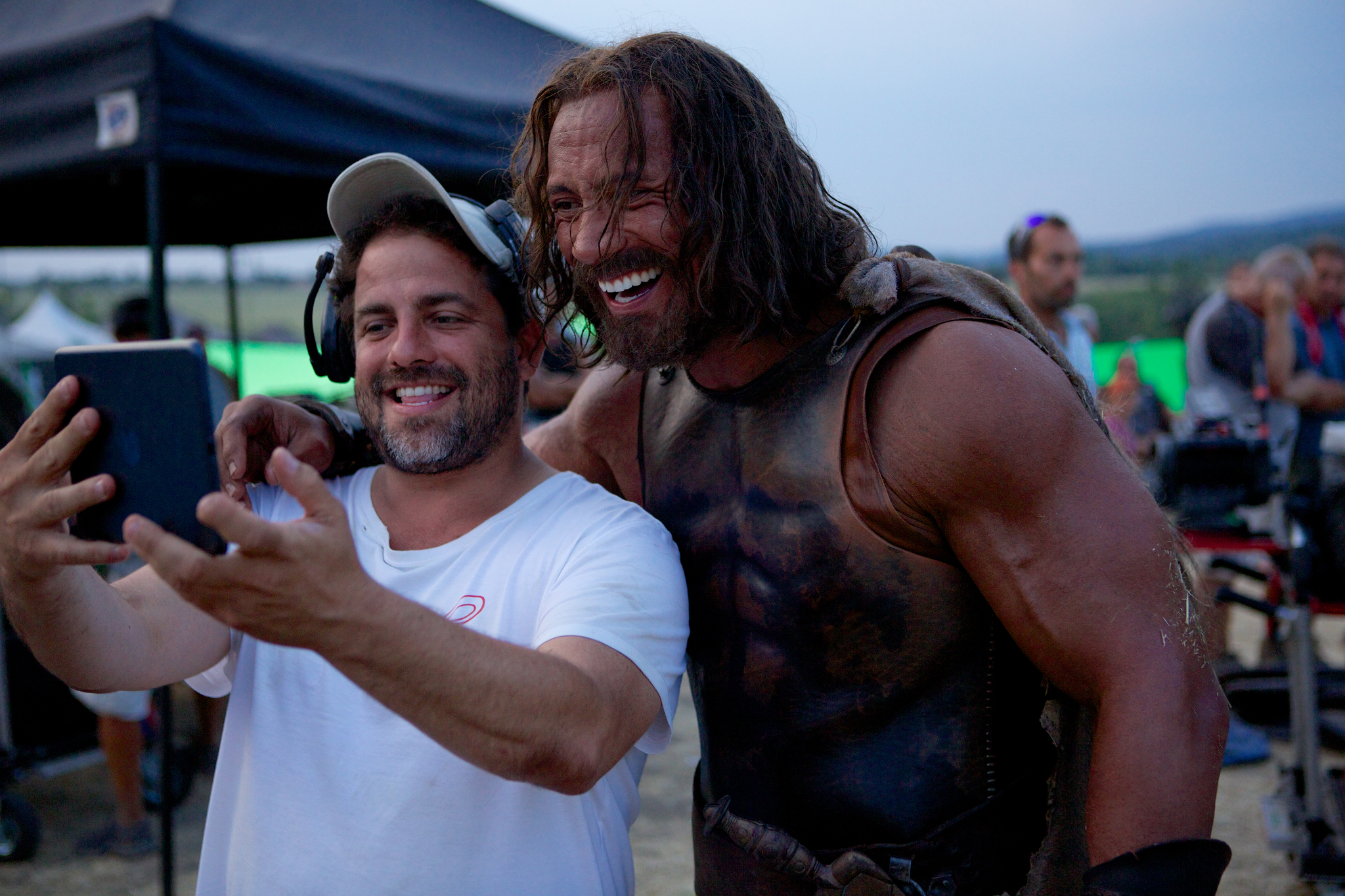 Dwayne Johnson and Brett Ratner in Heraklis (2014)