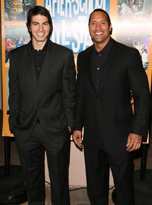 Dwayne Johnson and Brandon Routh