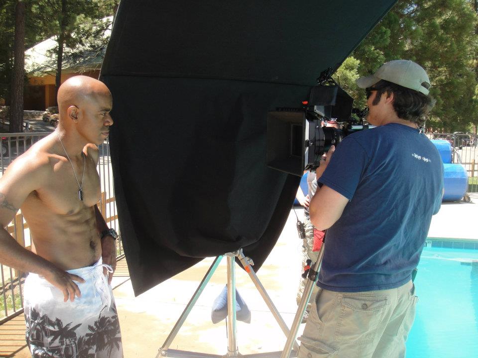 Asante Jones and Grant Culwell (DP) on the set of CAMP, 2012