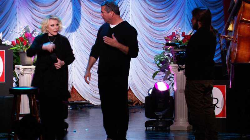 On the set of Joan Rivers 