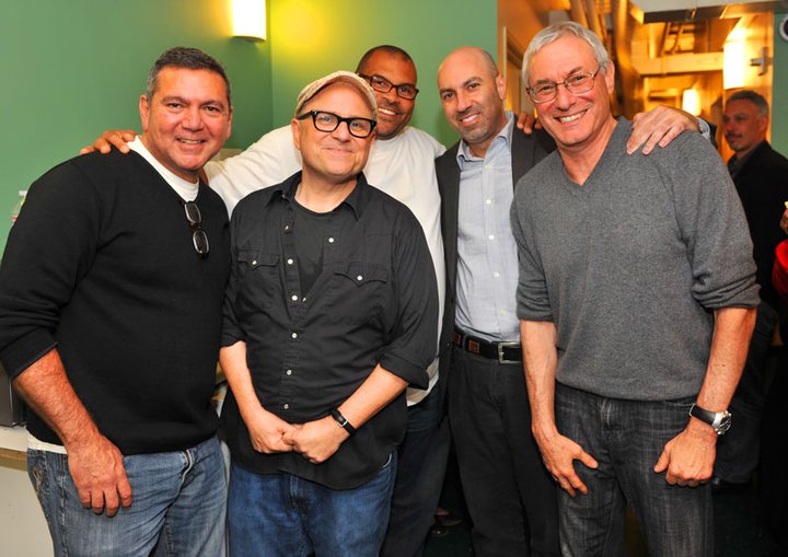 Shooting Bobcat Goldthwait's Stand-Up Comedy Special for Showtime: Scott Montoya, Bobcat, Big Al, Gary, Neal Marshall