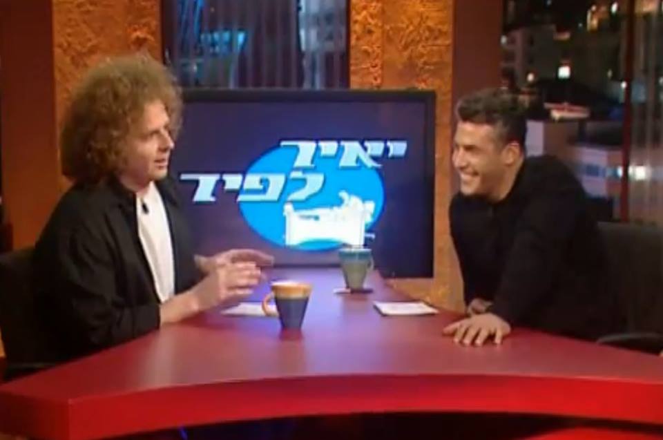 Lior Schleien with former TV anchor and current Israeli Treasury Minister, Yair Lapid.