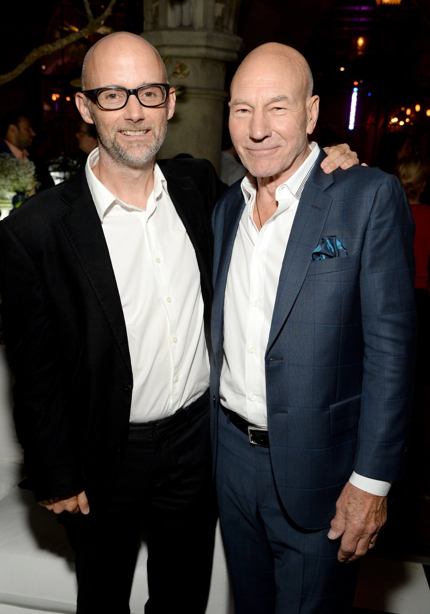 Patrick Stewart and Moby at event of Blunt Talk (2015)