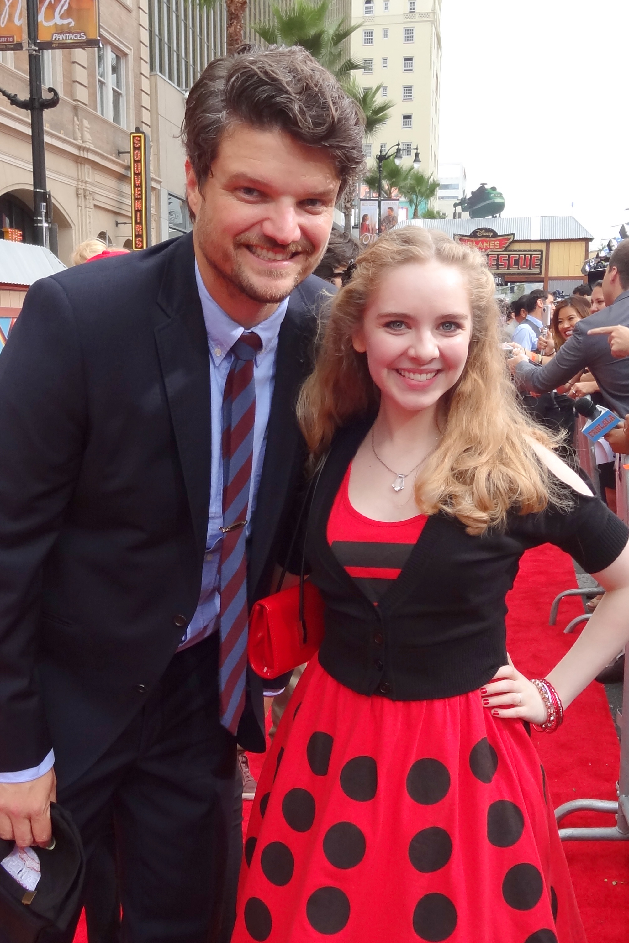 Matt Jones and Darcy Rose Byrnes at the Los Angeles Premiere of Disney's 