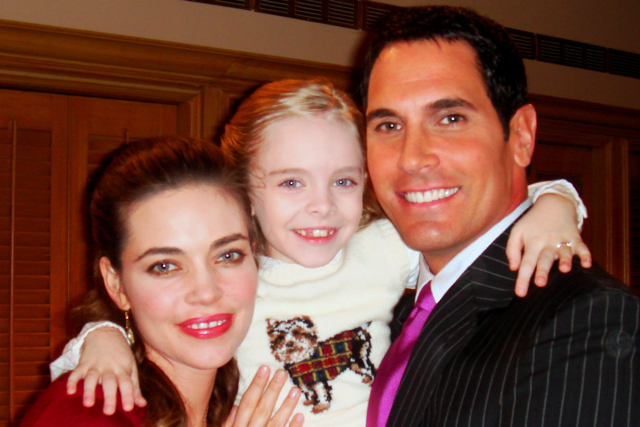 Amelia Heinle, Darcy Rose Byrnes and Don Diamont (The Young and the Restless, 2006)