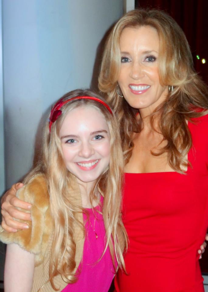 Darcy Rose Byrnes and Felicity Huffman