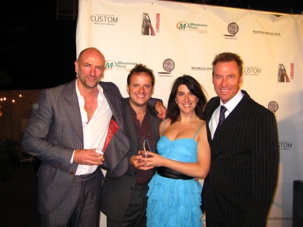 Winning Best First Film at The British Film Festival in Los Angeles. With Graham McTavish, Tim Hart and Robert Faith