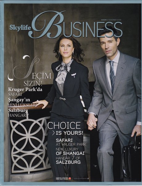 Skylife Business magazine cover, Turkey 2009.