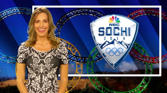 Host Crystal Fambrini covering Sochi 2014.