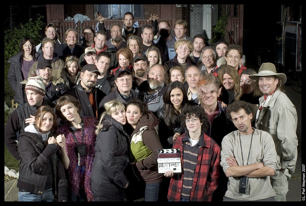 Never Cry Werewolf Crew Photo -Nina Dobrev, Kevin Sorbo, Dan Grodnik, Wendy Moore, Brenton Spencer, Curtis Petersen.