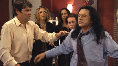 Philip Haldiman, Tommy Wiseau and Greg Ellery in The Room (2003)