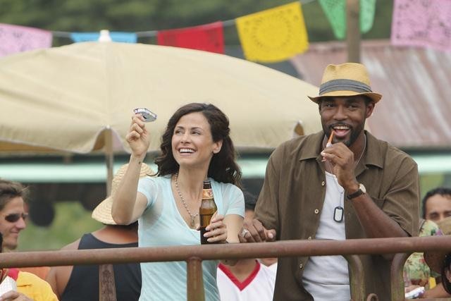 Still of Jason George and Valerie Cruz in Off the Map (2003)