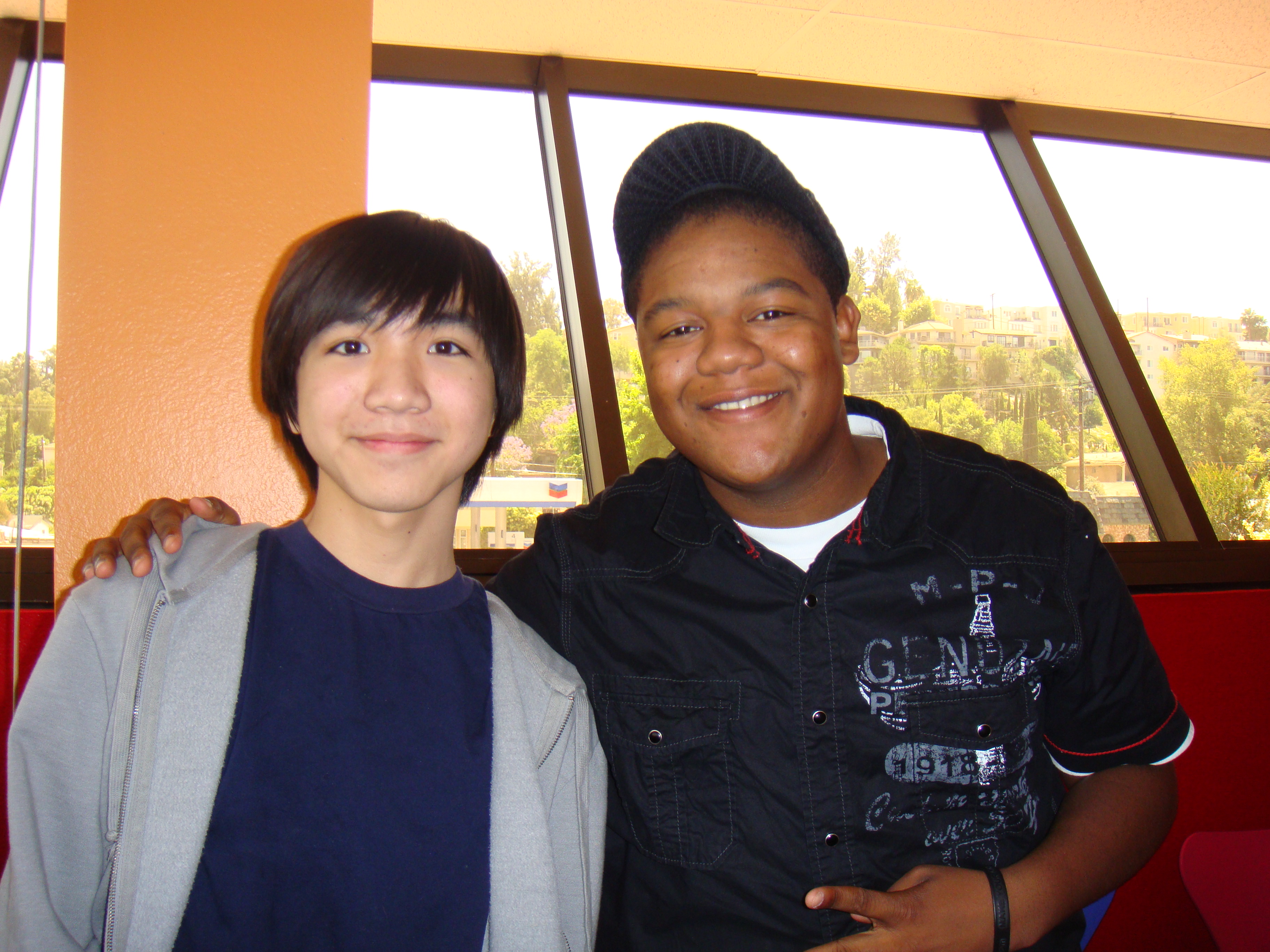 Kyle Massey and Shawn Huang