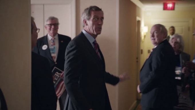 As Cal on Veep, with Hugh Laurie