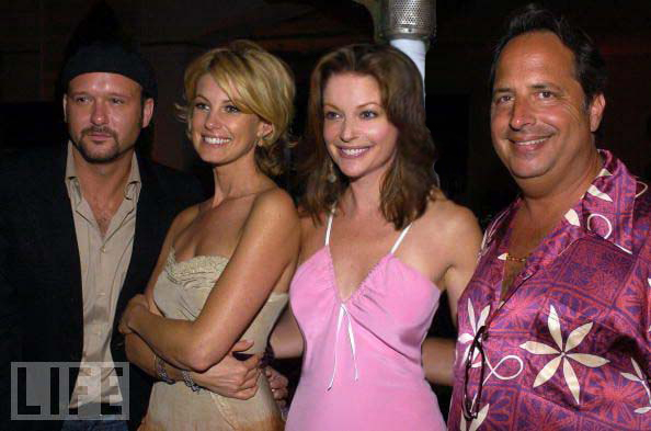 Tim McGraw, Faith Hill, Lisa Masters, and Jon Lovitz at the premiere party for The Stepford Wives