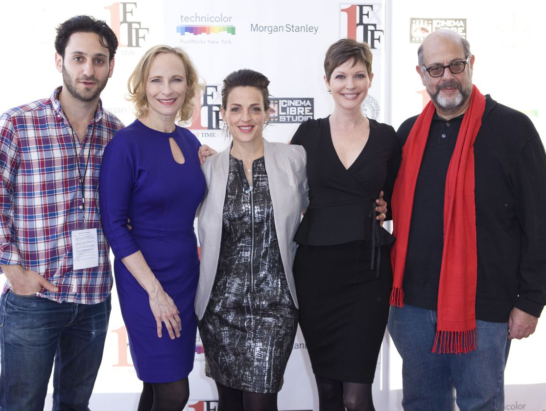 Seth Fisher, Laila Robins, Nicole Ansari-Cox, Lisa Masters, Fred Melamed at event for First Time Fest screening of Blumenthal