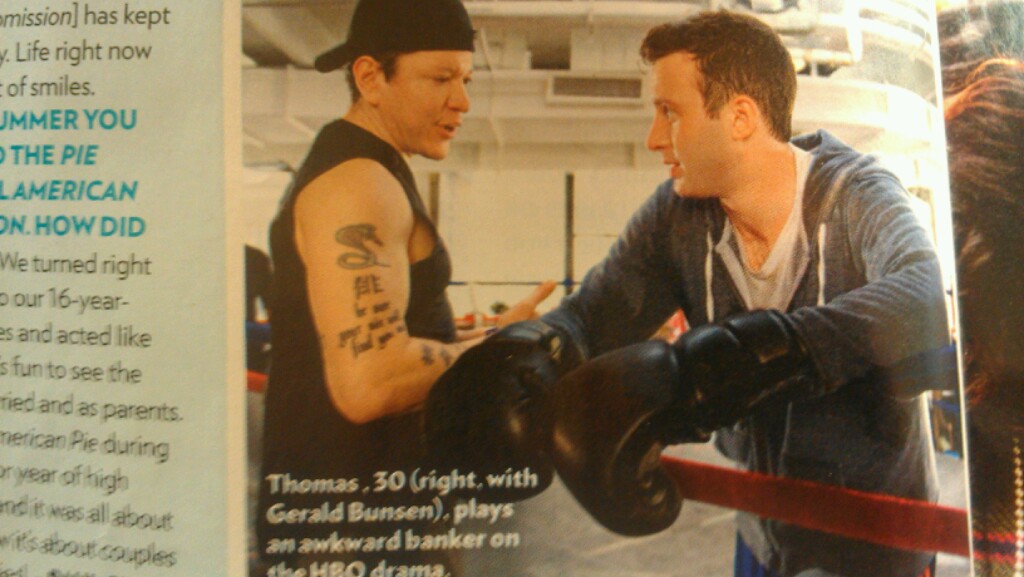 Gerald Bunsen training Eddie Keye Thomas in boxing PEOPLE magazine.