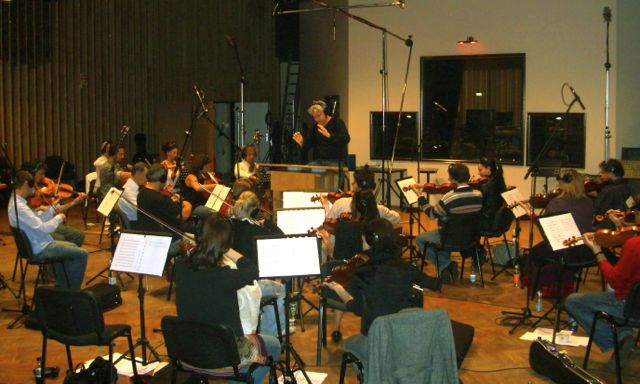Czech National Symphony Orchestra recording, Prague 2008. Ludek Drizhal