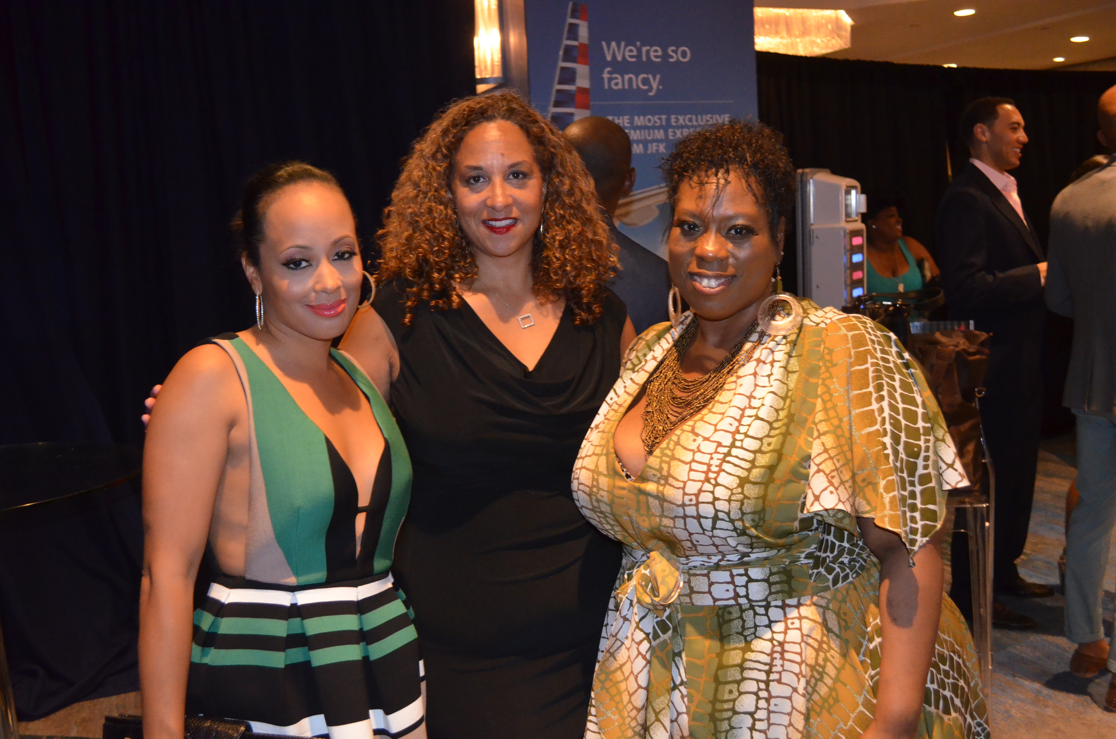 Karen Horne (NBC VP of Talent), Essence Atkins, and I at the ABFF 2015