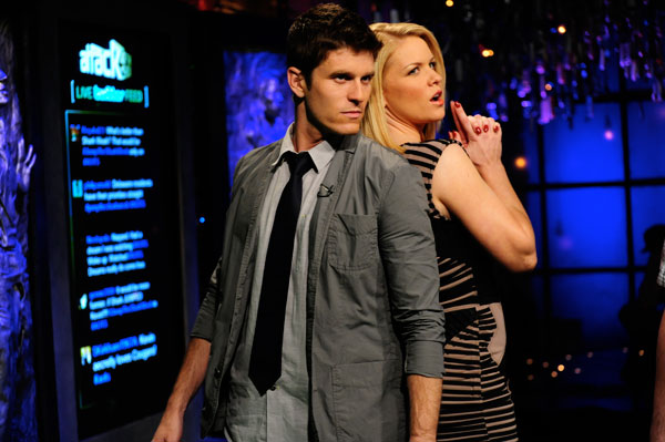 Carrie Keagan Co-Hosts G4's Attack of the Show with Kevin Pereira