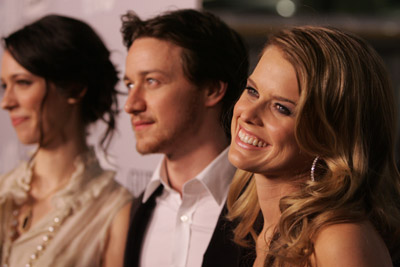 Rebecca Hall, James McAvoy and Alice Eve at event of Starter for 10 (2006)