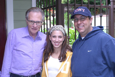 (left to right) Larry King, Amanda Bloom, and Michael A. Bloom
