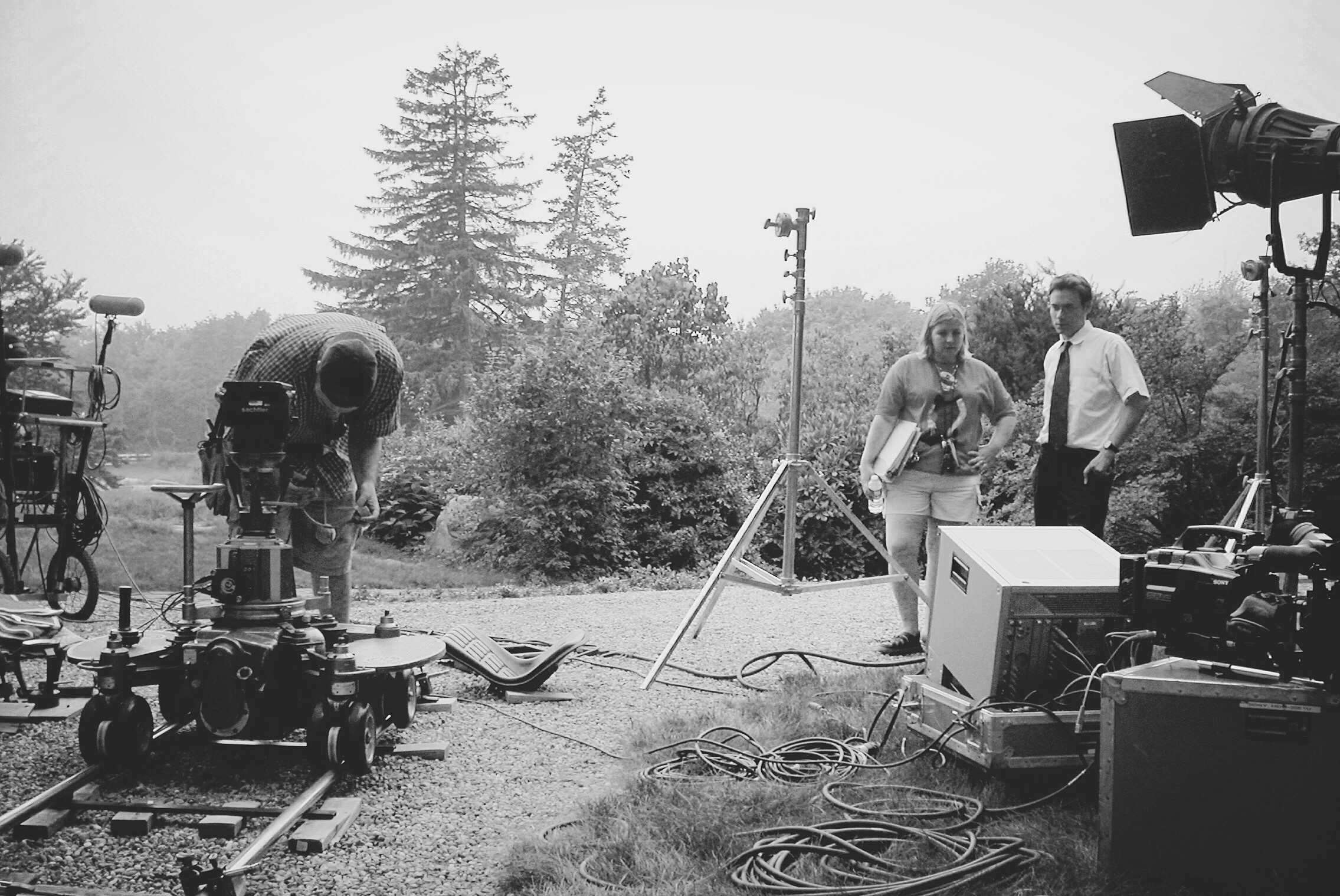 Carlos Ferrer on the set of his first feature film at 16 years old.