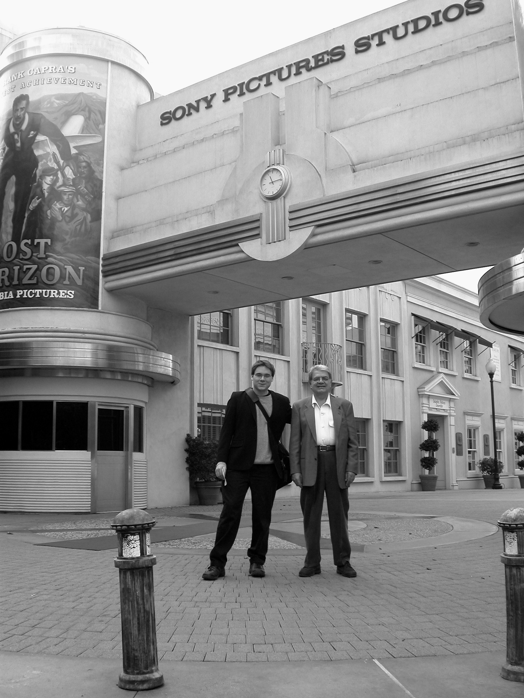 Carlos Ferrer (Left) with Gil Ferrer (Right) at Sony Pictures Studios